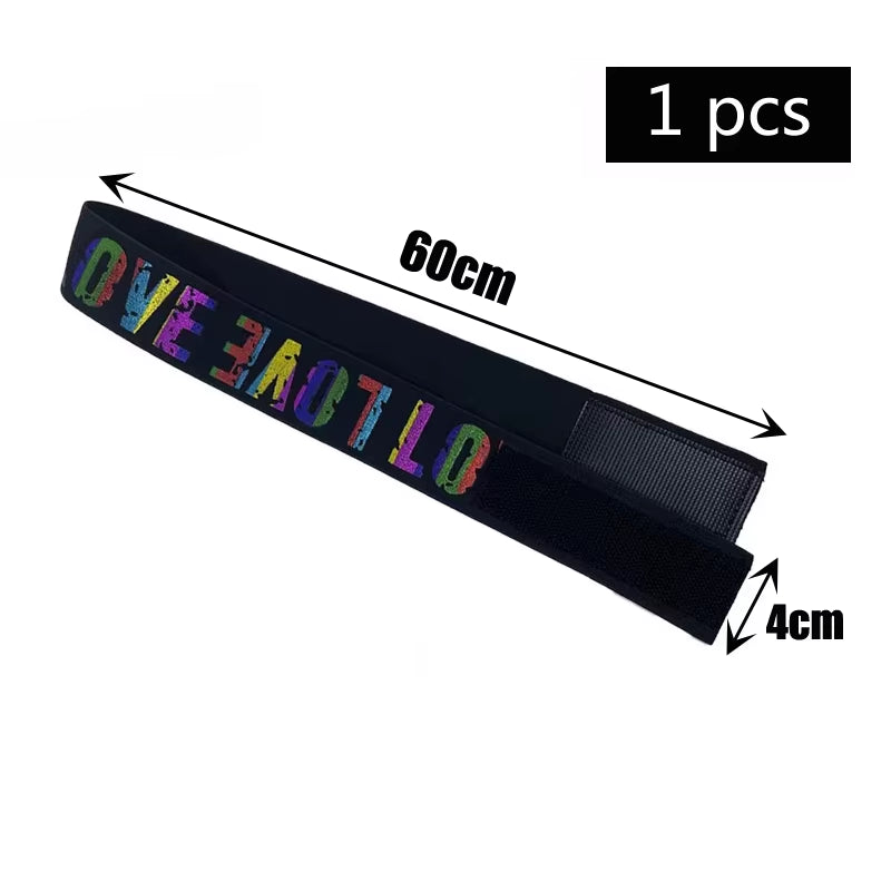 Fashion Hair Elastic Band for Wigs Adjustable Edge Scarf Elastic Headband with Magictape for Women Lace Wigs