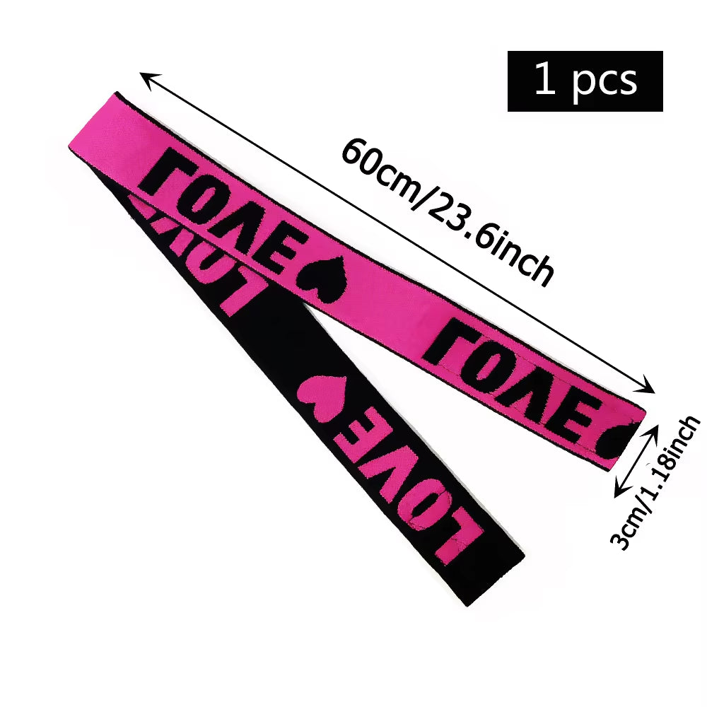 Fashion Hair Elastic Band for Wigs Adjustable Edge Scarf Elastic Headband with Magictape for Women Lace Wigs